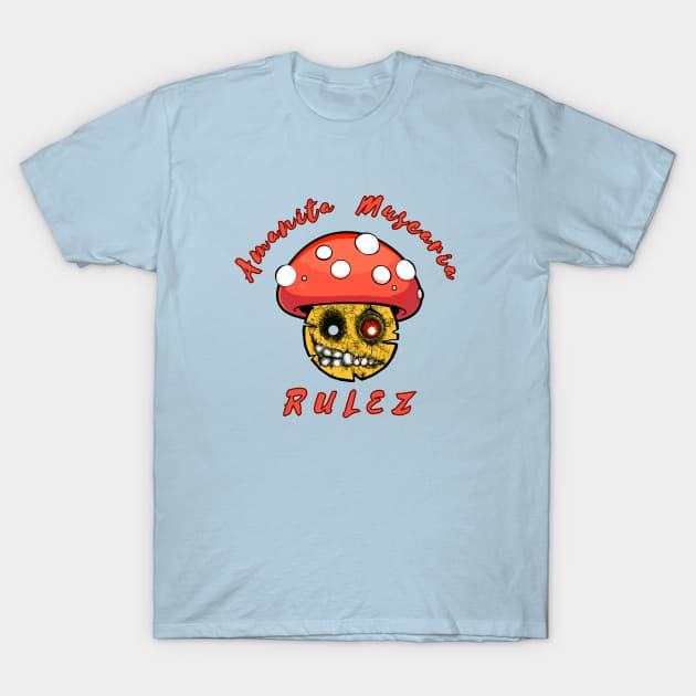 Amanita Muscaria T-Shirt by Wirrr4U